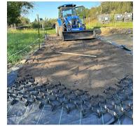 Durablefor Erosion Control2.07 x 7.09 m Permeable Gravel Stabilizer 5.1 cm Thick Ground Grid for Driveways Roads and Riverbeds Ideal for Pathways and Parking Lots