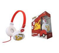 Durabo Pokemon Over-Ear Stereo Headphones 3.5mm Adjustable Rot NEU & OVP