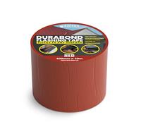 Durabond Butyl Flashing Tape 10m, EWI Pro, Self-Adhesive, Lead-Free, Waterproof, Outdoor Use, For Cracks, Leaks, Pipe, Roof Flashing, Sealing, Patching (Red, 100mm)