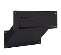 Durabox Through The Wall Mail Slot Two Piece Deposit Chute Drop for Documents, Mail, Checks, Payments (Black)