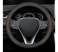 DurabSwap Leather Car Steering Wheel Cover for hall Vivaro Life 2019-2024/Vauxhall Vivaro-e 2020-2024, Antislip Breathable Protector Cover, Universal 38cm, Accessories