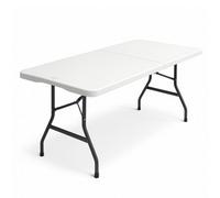 Durabull 6Ft Folding Trestle Table 180Cm White Folding Table