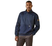Duracanvas waterproof 1/4 zip sweatshirt Ariat Rebar Workman Bleu L