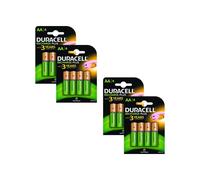 Duracell 1300mAh AA Size Rechargeable Batteries--Pack of 16