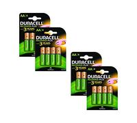 Duracell 1300mAh AA Size Rechargeable Batteries--Pack of 16