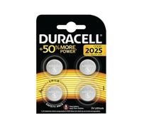 Duracell Button Cell Batteries CR2025 3V Lithium Pack of 4