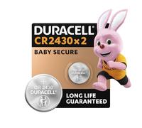 Duracell 2430 Lithium Coin Batteries 3V (2 pack)- Long life guaranteed - For Use in Key Fobs, Small Remotes, and Fitness Watches - Baby Secure Packaging - 10-Year In-Storage Guarantee