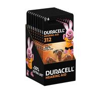 Duracell size 312 Hearing Aids batteries (pack of 60) +50% Extra Life, Easy Installation, 100% recyclable packaging, guaranteed 4 years in storage