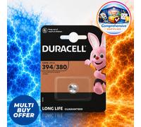 2 Duracell 394 380 Batteries Silver Sr936W 1.55V Watch Battery NEW