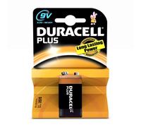 Duracell 9V Plus - non-rechargeable batteries (Alkaline, Prismatic, -20 - 54 °C, 9V, Alkaline-Manganese Dioxide, 26.5 x 17.5 x 48.5 mm)