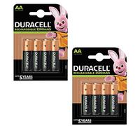 Duracell AA 2500mAh Recharge Ultra Rechargeable Batteries, Pack of 8