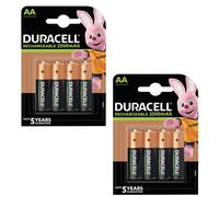 Duracell AA 2500mAh Recharge Ultra Rechargeable Batteries, Pack of 8