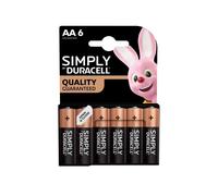 Duracell AA AAA Batteries Alkaline Simply LR03, LR6 10 Year Warranty Long Expiry