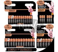 Duracell Batteries Simply Alkaline AAA Single-use – Pack of 6