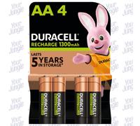 Duracell 4 LR06 1300mAh Rechargeable battery Nickel-Metal Hydride (NiMH)
