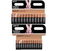 Duracell AA AAA Simply Alkaline Batteries UK Stock Brand New