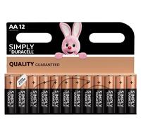 Duracell Battery AA – Simply Single-use Alkaline – Pack of 12