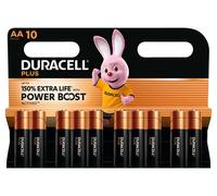 Duracell AA Plus Alkaline 150% Extra Life Power Boost 1.5V 10 Pack