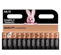 Duracell Battery AA – Simply Single-use Alkaline – Pack of 12