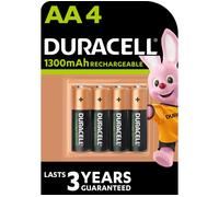 DURACELL AA NiMH 1300mAh Rechargeable Batteries - Pack of 4