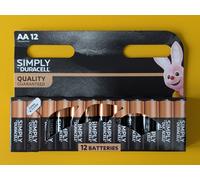 Duracell AA Simply Alkaline Batteries - 12 Pack