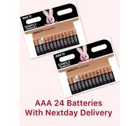 Duracell AAA 24 Batteries Alkaline Simply LR03 10 Year Warranty Long Expiry
