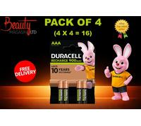 Duracell AAA 900mAh Rechargeable Batteries Ultra Duralock NiMH Pack of 16 (4X4)