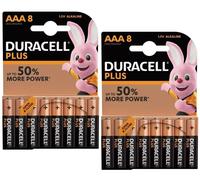 DURACELL AAA Batteries 8/16 Packs PLUS LR03 MN2400 1.5V Alkaline Battery
