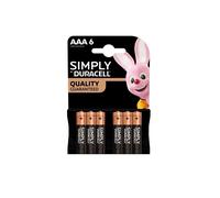 Duracell AAA Batteries Alkaline Simply LR03, LR6 10 Year Warranty Long Expiry