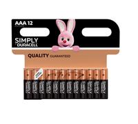 Duracell AAA Batteries Alkaline Simply LR03, LR6 10 Year Warranty Long Expiry