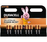 Duracell AAA Plus Power Boost Up to 100% Extra Life (1 Blister with 10 Batteries) 10 AAA Batteries (LR03/MN2400) Pack of 10