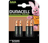 Duracell AAA Rechargeable Batteries Recharge Ultra HR03 900mAh NiMH 1.2V Pack of 4
