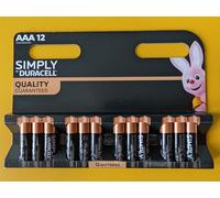 Duracell AAA Simply Alkaline Batteries - 12 Pack