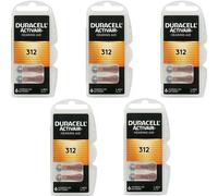 Duracell AC312 ZA312 BROWN Hearing Aid Batteries 312 312au PR41 V312 DA312