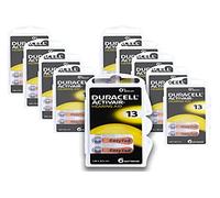30 Duracell 13 DA13 A13 ORANGE Hearing Aid Batteries