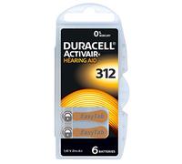 Duracell Activair EasyTab Hearing Da 312 Batteries Pack of 4 Blister Packs of 6