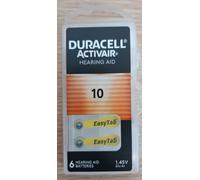 Duracell Activair Hearing Aid Batteries Size 10 13 312 1.45v Zinc Air