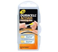 DURACELL Activair hearing aids batteries 10 BL6/6 piece