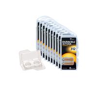 Duracell Activair Type 312 Hearing Aid Batteries Pack of 60 | Reliable Performance | Long Life | Mercury Free | EasyTab Technology