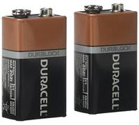 Duracell Alkaline 9V Battery Pack of 2 MN1604