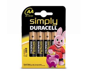 Duracell Base MN1500 - Pack of 4x AA Batteries