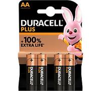 Duracell Batteries Plus Power Boost AA LR6 Alkaline Pack of 4