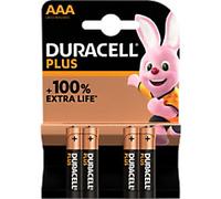 Duracell Batteries Plus Power Boost AAA LR03 Alkaline Pack of 4