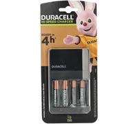 Duracell 4 hour Charger +2 AA 1300+2 AAA 750mAh Rechargeable Batteries CEF14