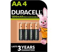 Duracell Battery Rechargeable Accu NiMH 1300 mAh AA Ref 81367177 [Pack 4]