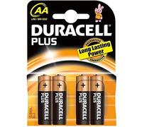 Duracell Plus 5000394038103 MN1500 AA/LR6 Batteries (Pack of 4)