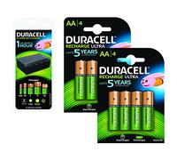 Duracell BUN0101A Multi-Battery Charger & 8 AA 2500mAh Rechargeable Batteries