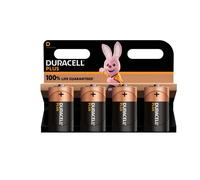 Duracell Plus Battery D 4 Pack - wilko