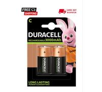 Duracell C Cell 3000Mah Rechargeable Batteries (Pack 2)