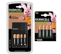 Duracell CEF 14 AA & AAA Battery Charger with 6 AA & 2 AAA Rechargeable Batteries